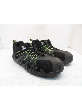 Terra Mens Spider 3.0 Composite Toe Work Shoes Black/Green Size 8M